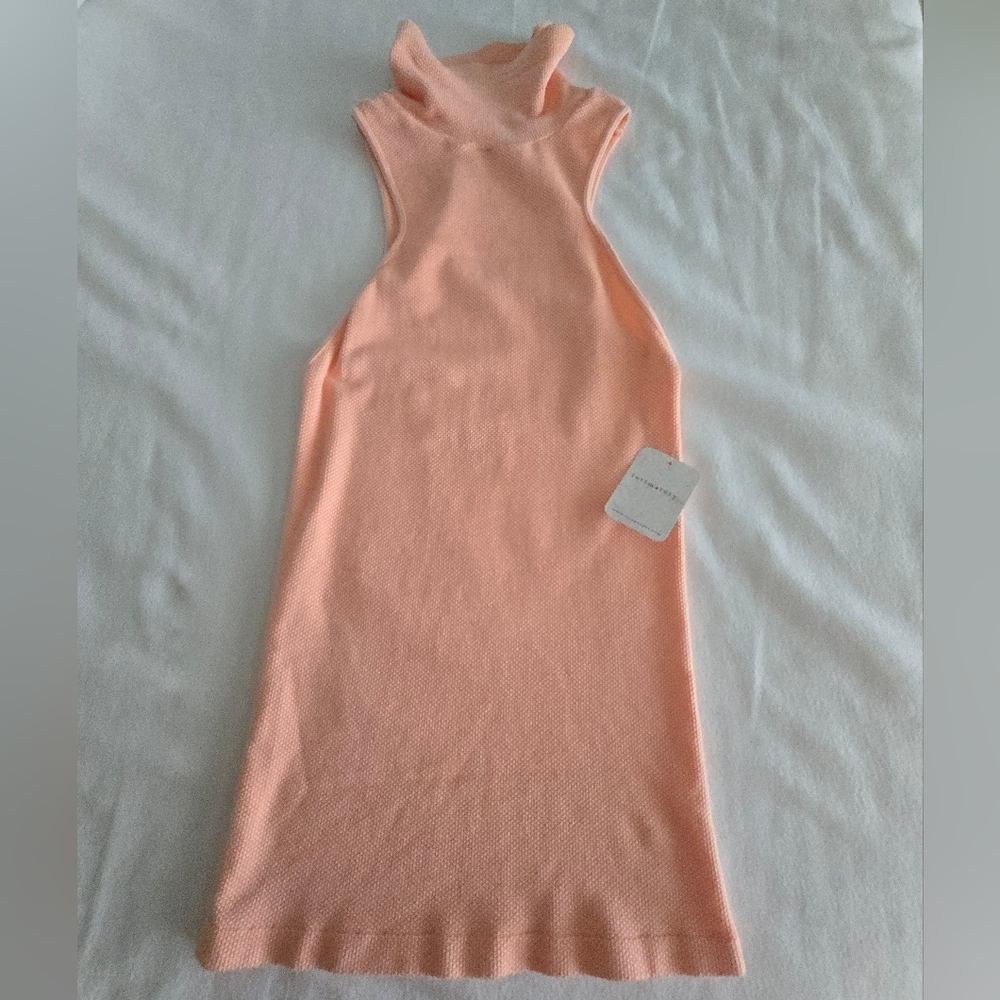 Free People Intimately Electric Nectar Textured Turtleneck Tank NWT M/L - Picture 6 of 7